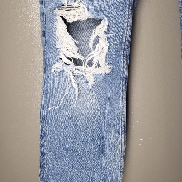 Abercrombie & Fitch 90s Straight Ultra High Rise Jeans Womens Size 4S / 27 - Picture 2 of 11